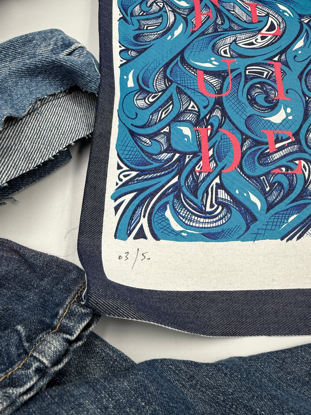 Kholab x 2Flui | Limited Edition Denim Print